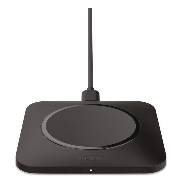 BOOST CHARGE Pro Universal Easy Align Wireless Charging Pad, Qi Wireless Charging, 15 W, Black