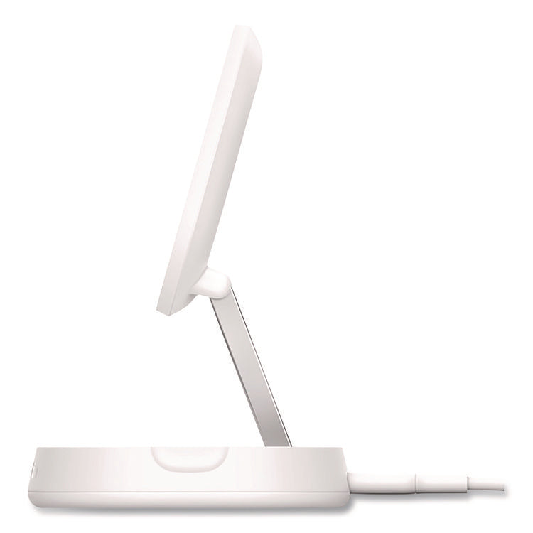 BOOST CHARGE Pro Convertible Magnetic Wireless Charging Stand, Qi2 Wireless Charging, 15 W, White