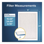 High Performance Air Filter, 16 x 25, 4/Carton