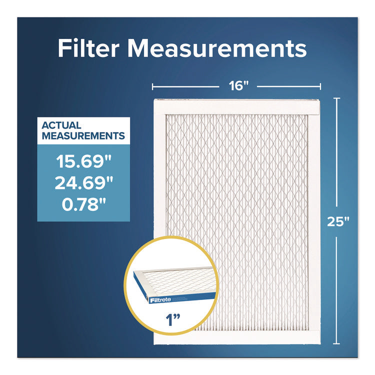 High Performance Air Filter, 16 x 25, 4/Carton