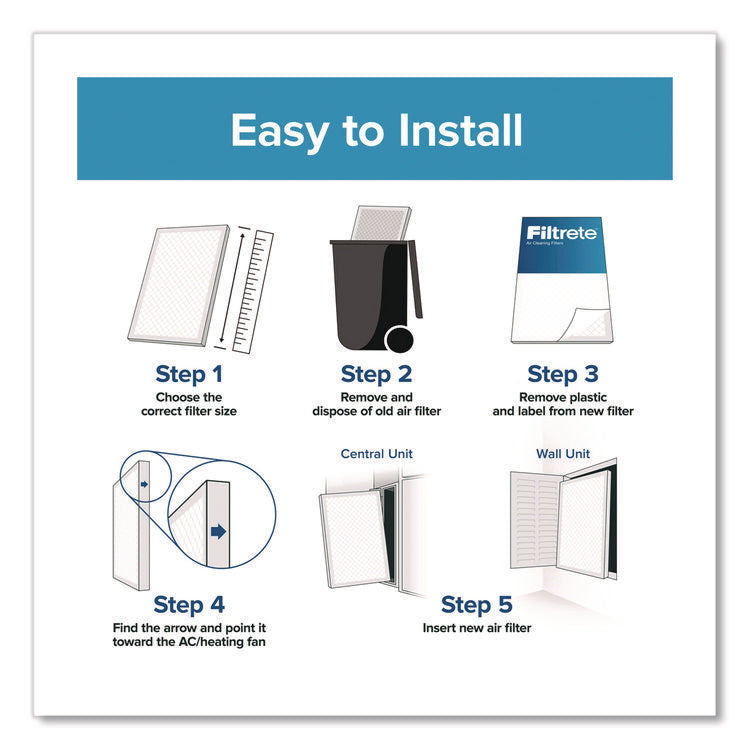 High Performance Air Filter, 20 x 30, 4/Carton
