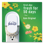 PLUG Air Freshener Warmer Starter Kit, Clear/White, with (2) Gain Original Refills