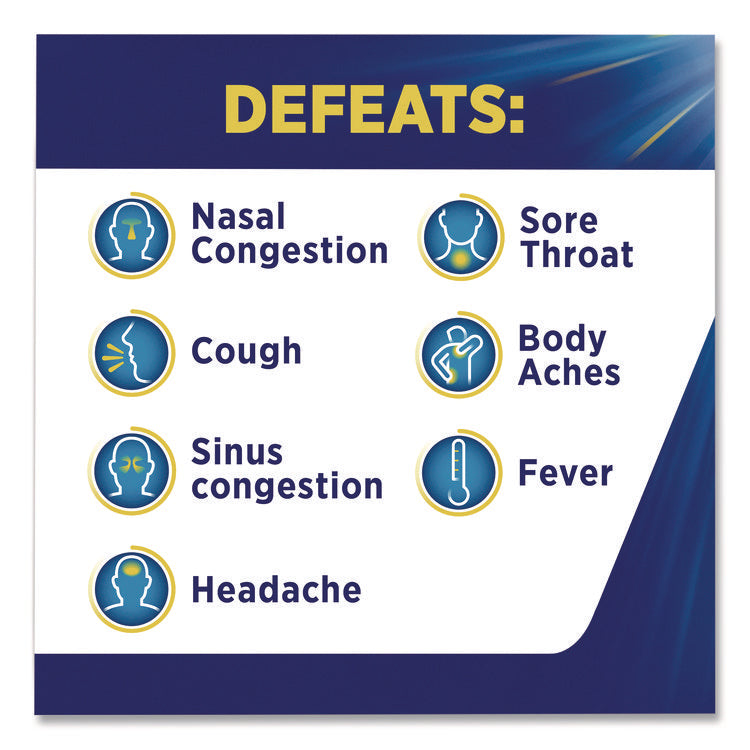 Multi-Symptom Severe Cold Hot Liquid Powder, 6 Count