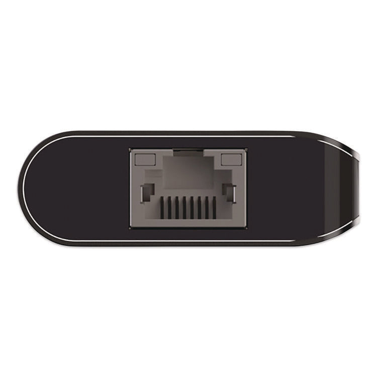 Connect 6-in-1 USB-C Multiport Adapter Hub, 6-Port, Gray