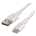 BOOST CHARGE USB-C to USB-A Cable, 3.3 ft, White, 2/Pack