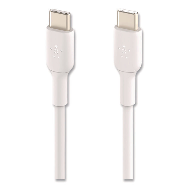 BOOST CHARGE USB-C to USB-C Cable, 3.3 ft, White, 2/Pack