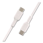 BOOST CHARGE USB-C to USB-C Cable, 3.3 ft, White, 2/Pack