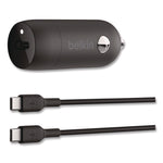 BOOST CHARGE USB-PD Car Charger + Lightning to USB-C Cable, 30 W, USB-C, Black