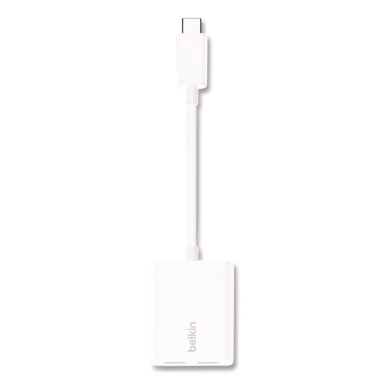 RockStar USB-C Audio + Charge Adapter, White