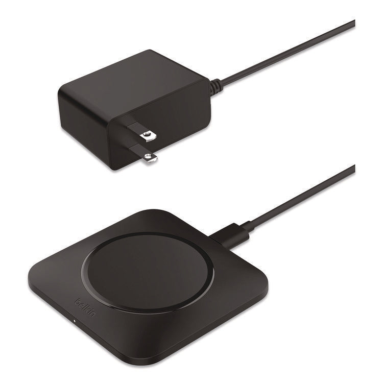 BOOST CHARGE Pro Universal Easy Align Wireless Charging Pad, Qi Wireless Charging, 15 W, Black