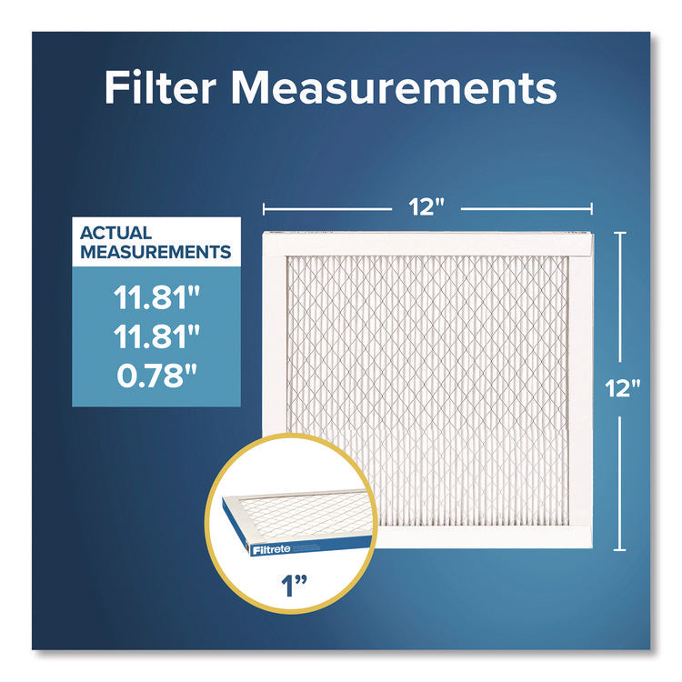 High Performance Air Filter, 12 x 12, 4/Carton