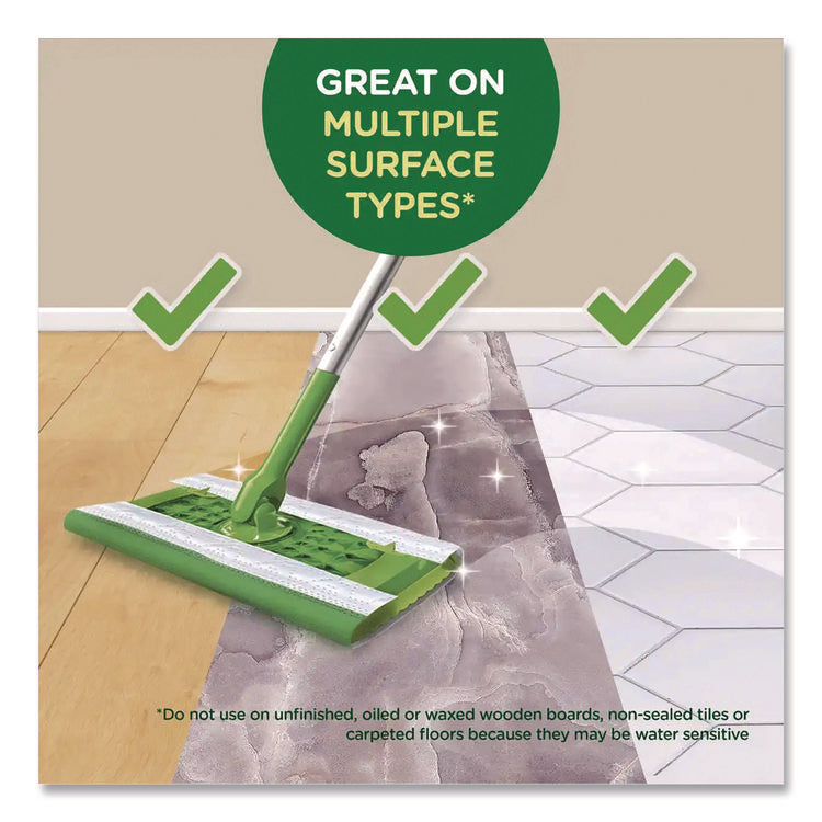 Wet Refill Cloths, 8 x 10, Fresh Scent, White, 24/Pack, 6 Packs/Carton