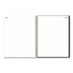 Dark Gray Gale Lesson Planner, Weekly: Up to Nine Periods per Day, Monthly: Two-Page Spreads, 11 x 8.5, Gray/Mint Green Cover