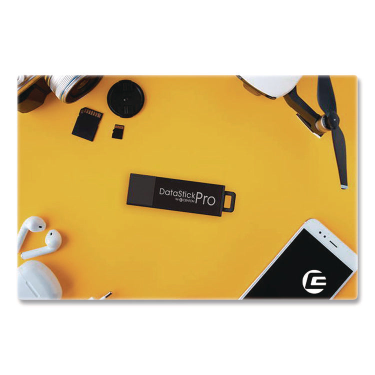 DataStick Pro USB 3.2 Type A Flash Drive, 64 GB, Black, 10/Pack