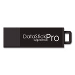 DataStick Pro USB 3.0 Type A Flash Drive, 128 GB, Black, 5/Pack
