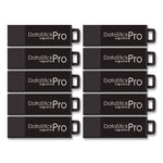 DataStick Pro USB 3.2 Type A Flash Drive, 128 GB, Black, 10/Pack