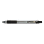 Z-Grip Ballpoint Pen, Retractable, Medium, 1 mm, Black Ink, Clear/Black Barrel, 96/Pack