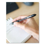 Z-Grip Ballpoint Pen, Retractable, Medium, 1 mm, Black Ink, Clear/Black Barrel, 96/Pack