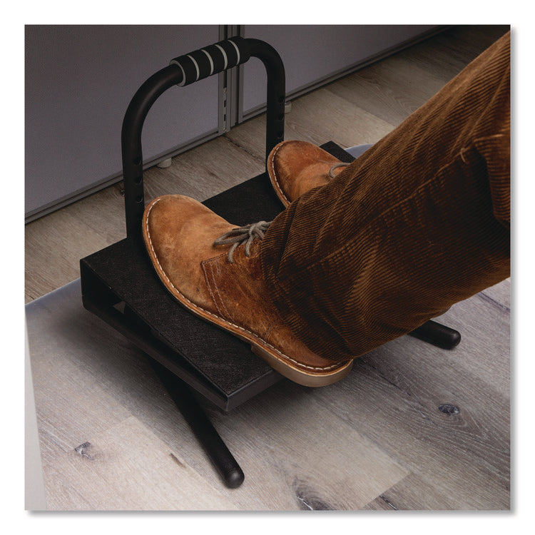 Adjustable Height Tilt Foot Rest, 14.25 x 15 d x 14.5 h, Black