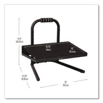 Adjustable Height Tilt Foot Rest, 14.25 x 15 d x 14.5 h, Black