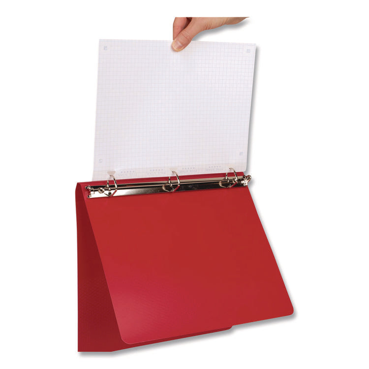 Reinforced Filler Paper Plus Study App, 3-Hole, 8.5 x 11, Quadrille Rule, 80/Pack