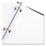 Reinforced Filler Paper Plus Study App, 3-Hole, 8.5 x 11, Quadrille Rule, 80/Pack