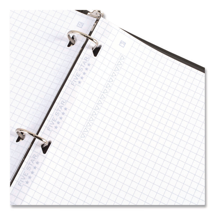 Reinforced Filler Paper Plus Study App, 3-Hole, 8.5 x 11, Quadrille Rule, 80/Pack