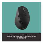 M720 Triathlon Wireless Mouse, 2.4 GHz Frequency, 33 ft Wireless Range, Right Hand Use, Black
