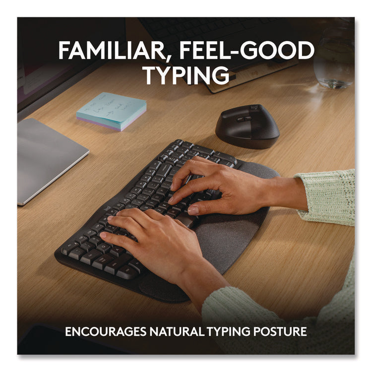 ERGO Wave Keyboard for Business, Graphite