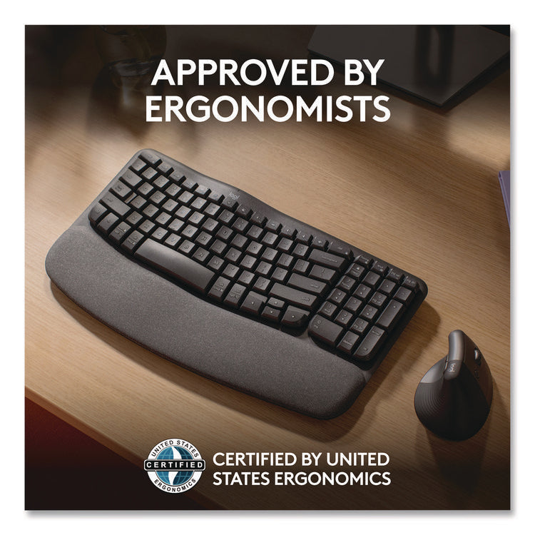 ERGO Wave Keyboard for Business, Graphite