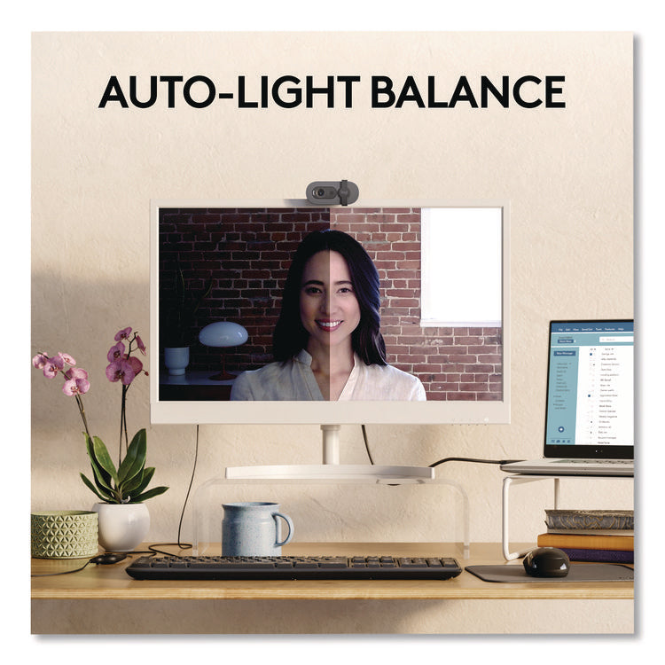 BRIO 100 Webcam, 1920 pixels x 1080 pixels, 2 Mpixels, Graphite