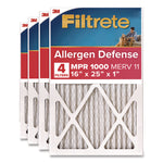 Allergen Defense Air Filter, 16 x 25, 4/Carton