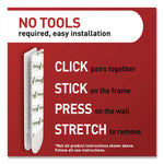 Picture Hanging Strips, X-Large, Removable, Holds up to 20 lbs per 4 Pairs, 8 Pairs/Pack