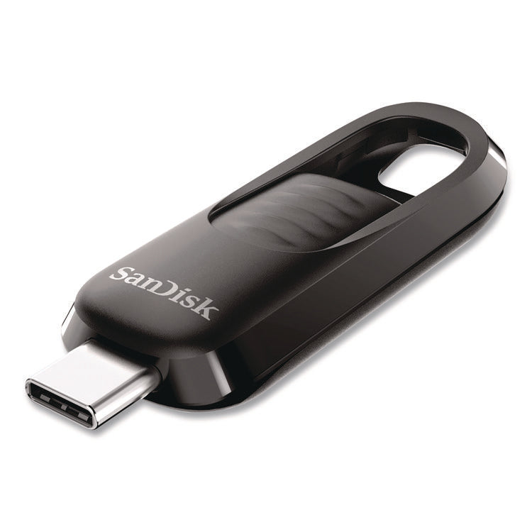 Ultra Slider USB 3.2 Type C Flash Drive, 64 GB, Black