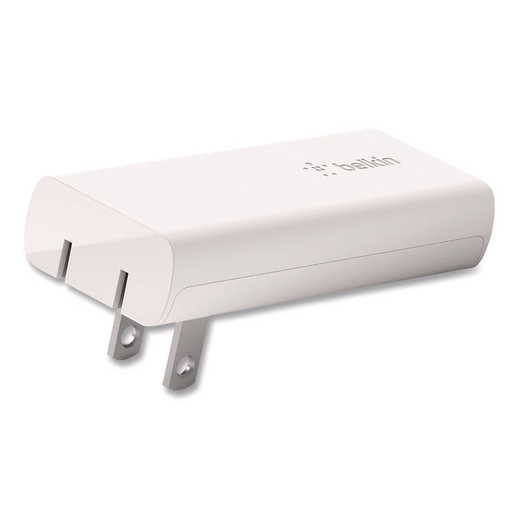 BOOST CHARGE Dual Wall Charger with PPS + USB-C Cable with Lightning Connector, White