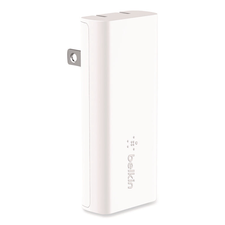 BOOST CHARGE Dual Wall Charger with PPS + USB-C Cable with Lightning Connector, White