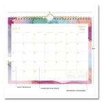 Ashley G Multicolor Smoke Academic Year Wall Calendar, 11 x 8.75, White/Multicolor Sheets, 12-Month (July to June): 2025-2026
