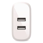 BOOST CHARGE Dual USB-A Wall Charger, White