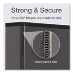 Premier Easy Open Clearvue Locking Slant-D Ring Binder, 3 Rings, 1" Capacity, 11 X 8.5, Black