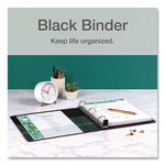 Premier Easy Open Clearvue Locking Slant-D Ring Binder, 3 Rings, 1" Capacity, 11 X 8.5, Black