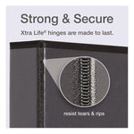 Premier Easy Open Clearvue Locking Slant-D Ring Binder, 3 Rings, 2" Capacity, 11 X 8.5, Black