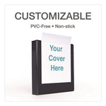 Premier Easy Open Clearvue Locking Slant-D Ring Binder, 3 Rings, 2" Capacity, 11 X 8.5, Black