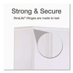 Premier Easy Open Clearvue Locking Slant-D Ring Binder, 3 Rings, 3" Capacity, 11 X 8.5, White