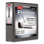 Premier Easy Open Clearvue Locking Slant-D Ring Binder, 3 Rings, 3" Capacity, 11 X 8.5, Black