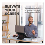 Breyta Laptop Stand, 9.25" x 10.55" x 0.55" to 8", Black, Supports Up to 8.8 lbs