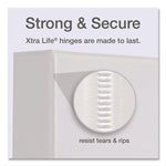 Premier Easy Open Clearvue Locking Slant-D Ring Binder, 3 Rings, 4" Capacity, 11 X 8.5, White