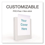 Premier Easy Open Clearvue Locking Slant-D Ring Binder, 3 Rings, 4" Capacity, 11 X 8.5, White