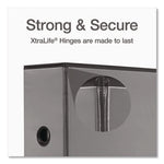 Premier Easy Open Clearvue Locking Slant-D Ring Binder, 3 Rings, 5" Capacity, 11 X 8.5, Black