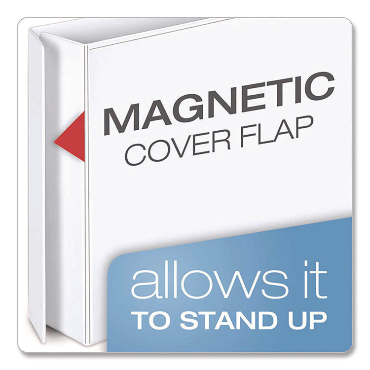 Freestand Easy Open Locking Slant-D Ring Binder, 3 Rings, 2" Capacity, 11 X 8.5, White