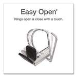 Freestand Easy Open Locking Slant-D Ring Binder, 3 Rings, 3" Capacity, 11 X 8.5, White